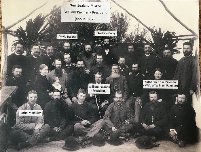 New Zealand Mission group photo - Circa 1887